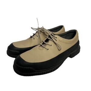 Camper Pix Formal (Size 43) Beige & Black Leather Chunky Oxford Shoe